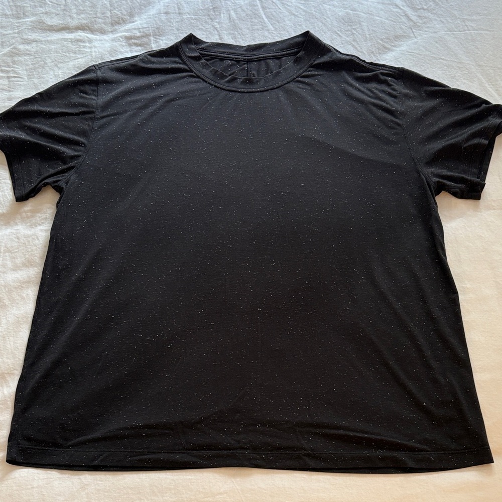 lululemon athletica Black Speckled Boyfriend Tee